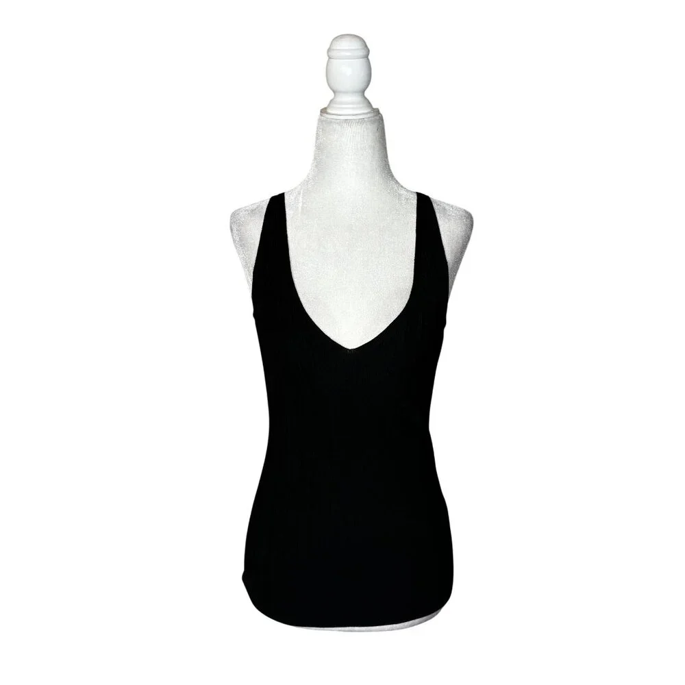 Ivy Oak Kym Knit Top in Black 36 New Womens Tank Sleeveless